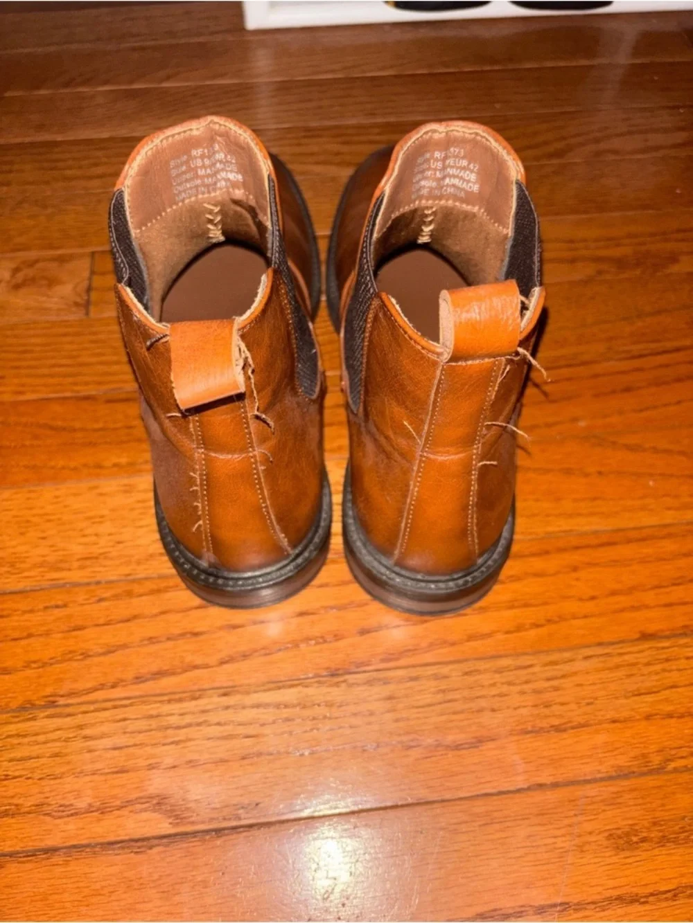 Reserved Men's Tan Brown Leather Chukka Boots